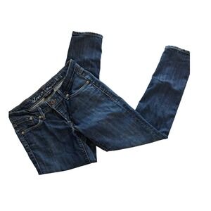 Levis Capital E Short Skinny Slim Cropped Jeans‎ Dark Wash Blue W26 Made in USA